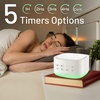 image:imageMagicteam White Noise Machine 10 Colors Lights and 25 Soothing Sounds Sleep Sound Machine with 5 Timers with Memory Feature Portable Sound Machine for Baby Adults WhiteWhite
