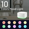 image:imageMagicteam White Noise Machine 10 Colors Lights and 25 Soothing Sounds Sleep Sound Machine with 5 Timers with Memory Feature Portable Sound Machine for Baby Adults WhiteWhite